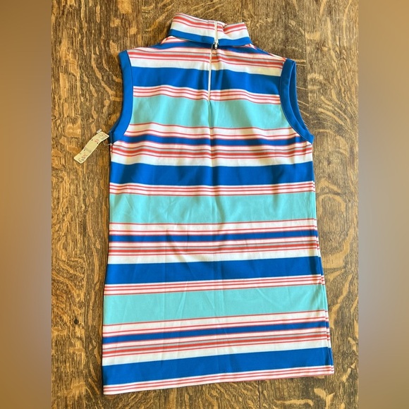 NWT Vintage Polyester Striped Top - Picture 5 of 9
